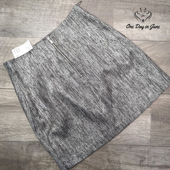 H&M Metallic Mini Skirt Size 10 - Picture 5 of 5
